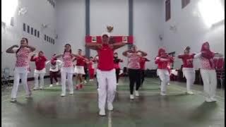 BERKIBARLAH BENDERA NEGERIKU 🇮🇩senam kreasi 💃