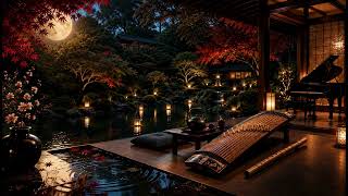 KYOTO EVENING KOTO LOUNGE — 10 Hours | Japanese Koto, Flute & Piano No Vocals