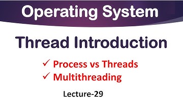 Threads in Operating System | Lec-29 | Process vs Threads | Multithreading in OS
