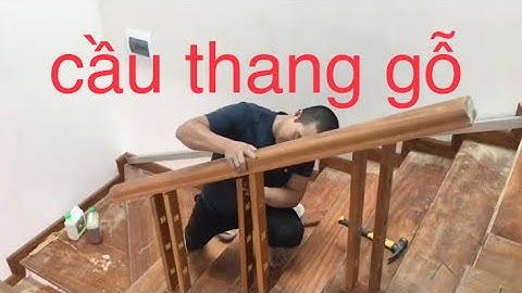 Mẫu cầu thang song luồn // Cách thợ mộc làm cầu thang gỗ // How carpenters make wooden stairs