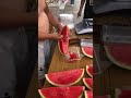 Satisfying asmr watermelon cutting skills  shorts streetfood