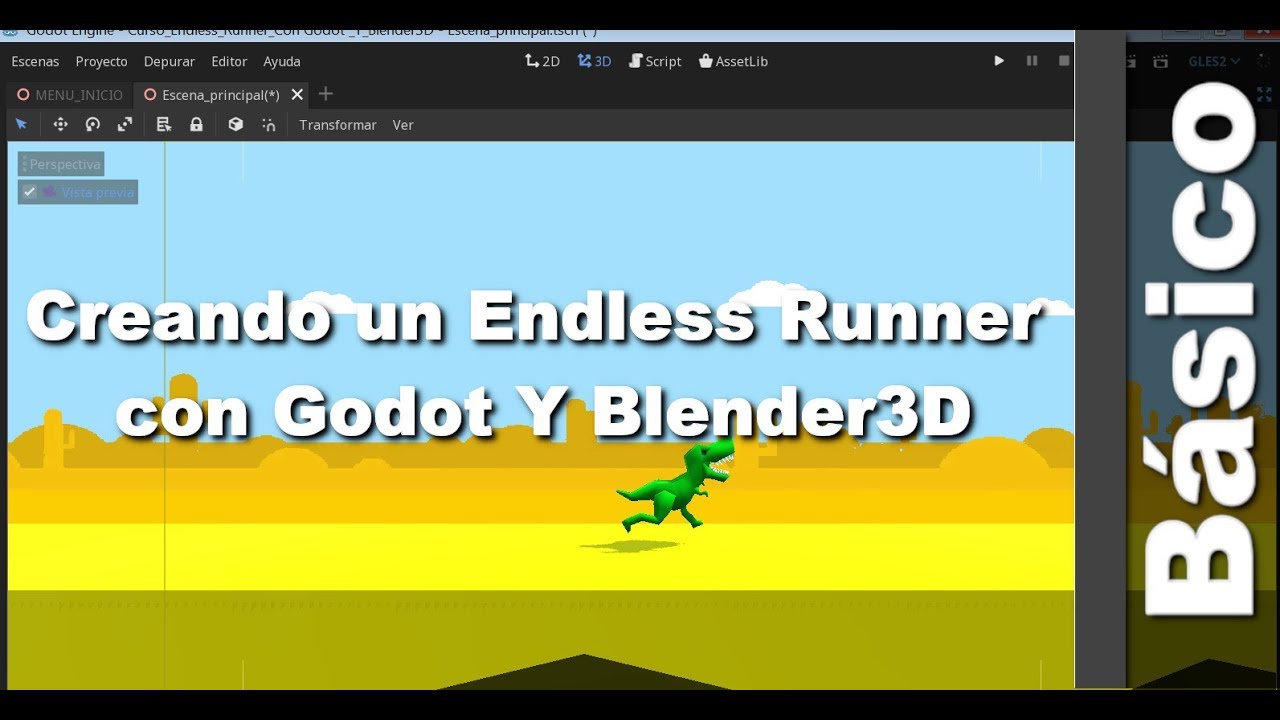 2 Creando Un Endless Runner con Godot y Blender3D modelando el cuerpo ...