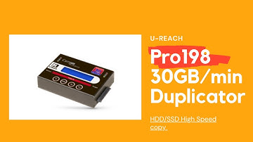 Fastest Solution for System Backup U-Reach PRO 198 1 : 1 Ultra High-speed Series HDD/SSD Duplicator