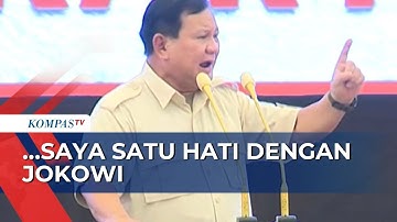 Konsolidasi dengan Kader Gerindra, Prabowo Subianto: Saya Satu Hati dengan Jokowi