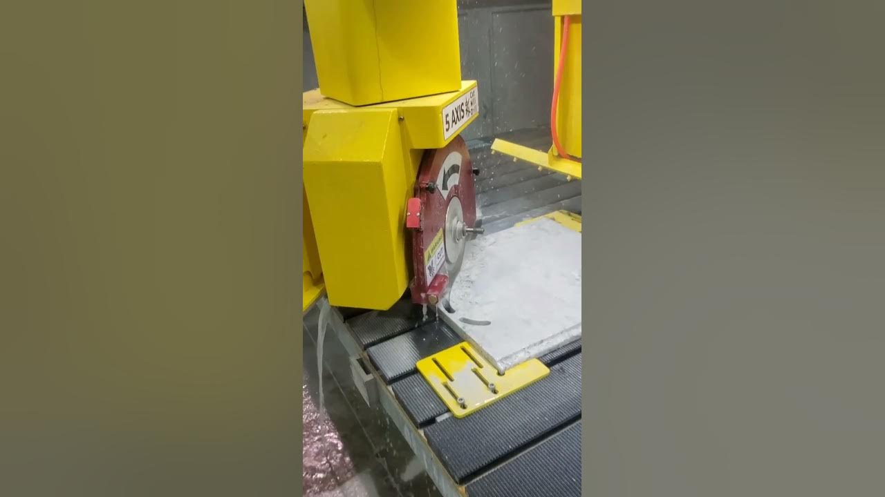 Cutting odd shapes it is easy with 5ax CNC saw. Mill, curve cut and