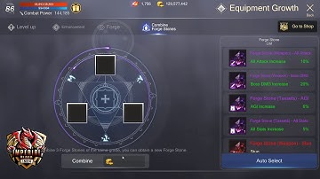 Combining Legendary Forge Stones Rohan M