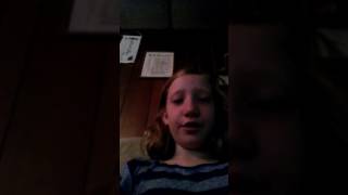 Little girl  singing Body like a back road