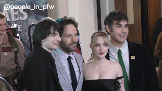 Paul Rudd, Finn Wolfhard, Mckenna Grace & Gil Kenan - "Ghostbusters : Frozen Empire" Premiere, Paris