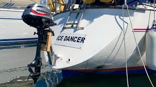 For the boat record: Fitting an adjustable outboard Bracket #Sailing a #sailboat #boat
