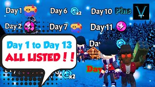 ALL REWARDS FROM BRAWLIDAY LISTED!! Day 8) New Brawler?! And....?!!