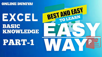 MS-Excel Tutorial for Beginners in Hindi -Complete Microsoft Excel tutorial in Hindi for Excel users