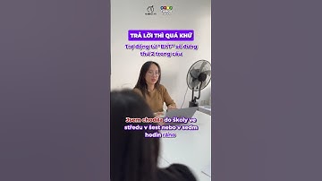 Học tiếng Séc: Lỗi sai phổ biến với động từ "BÝT" ở thì quá khứ