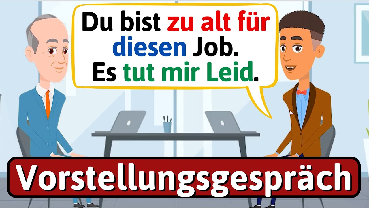 Vorstellungsgespräch auf Deutsch (Deutsch lernen mit Dialogen) Gespräch