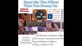 Send Me The Pillow That You Dream On -Johnny Tillotson guitar chords lyrics bass strumming tutorial