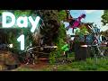 Building In The Most POPULAR Cave on Day 1 | ARK PvP
