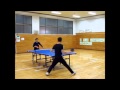 超極薄＋一枚の卓球 vs日本式ペン　Tabletennis 0.6mm & OX rubber