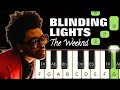 Blinding lights   the weeknd  piano tutorial  piano notes  piano online pianotimepass