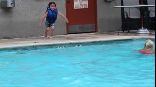 Front Flip In The Pool!