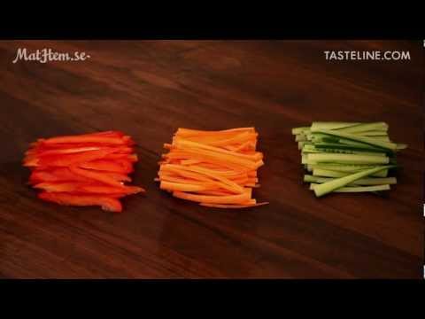 Video: Hur skärs morötter?
