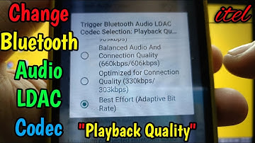 How to change bluetooth audio LDAC codec : Playback Quality on itel S15 | Developer Options