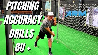 Baseball Accuracy Pitching Drills for Youth Pitchers 8u  