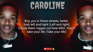 Caroline by Calboy ft. Polo G (lyric video)
