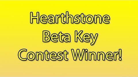Hearthstone Beta Key Contest Winner! | WoWcrendor