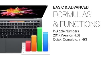 Formulas & Functions in Apple Numbers - Basic & Advanced Complete Class + extras, in 4K!