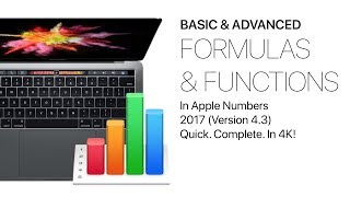 Formulas &amp; Functions in Apple Numbers - Basic &amp; Advanced Complete Class + extras, in 4K!