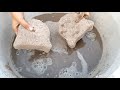 Sand cement Micky mouse😍♥️crumbling in lot's of water💞 lots of shapes😍 long paste play🤤😍♥️asmr