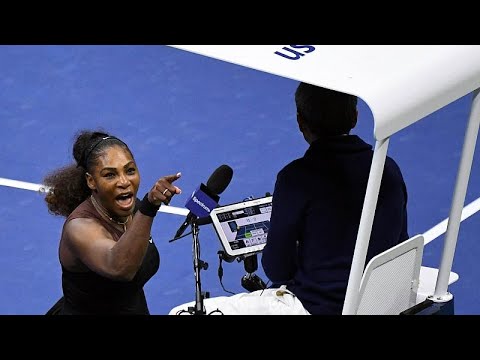 VİDEO - ABD Açık&rsquo;ta kaybeden Serena Williams sandalye hakemiyle tartıştı