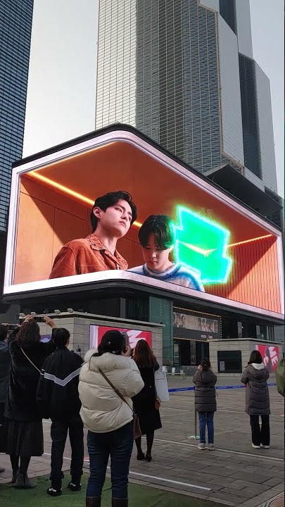 BTS (V & Jimin) Webtoon Ad at COEX K-Pop Square! [Korea in 60 Seconds]