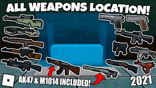 [ROBLOX]: Survive And Kill The Killers In Area 51 All 14 Weapons Locations! (2021)