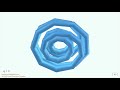 Nó toroidal poliédrico - Polyhedral toroidal knot (p = 5)