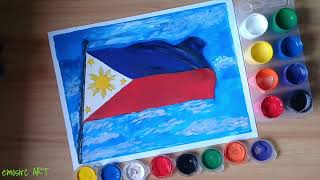 HI Korea im Philippines / Philippines Flag Drawing and Painting Step by Step #PilipinasKungMahal