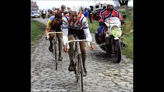 Paris Roubaix 1984   Sean Kelly dans la boue