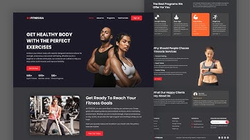 Design A Gym Website Using HTML and CSS | Responsive Landing Page HTML CSS