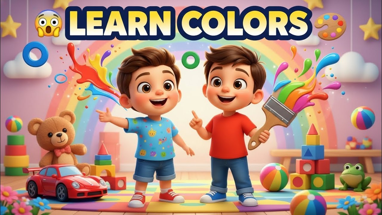 Learn Colors for Kids 🌈 | Fun Color Song with Friends | Toddler ...