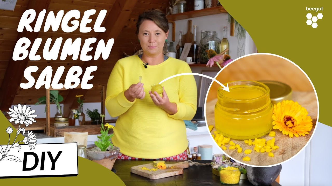 Ringelblumensalbe selber machen, so einfach geht's (natürliche Hautpflege) I Kräuterpädagogin Dajana