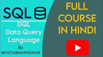 DQL data query language | Sql language | full course in hindi