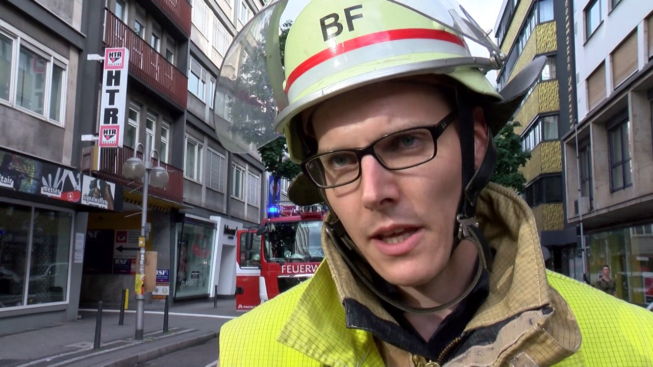 Feuer in N7! Kunststraße in Mannheim gesperrt