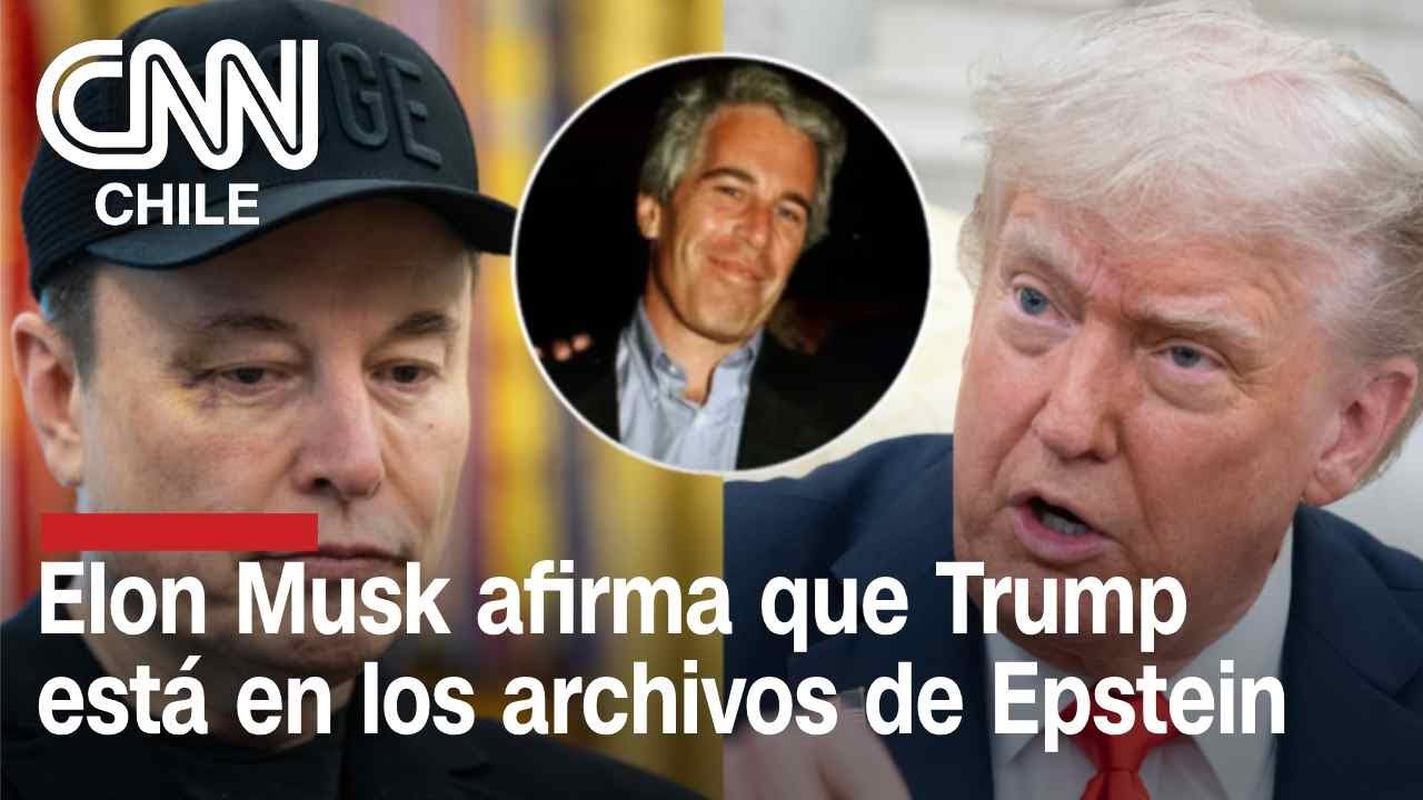 Elon Musk afirma que Trump figura en los archivos de Jeffrey Epstein