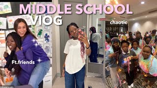 A chaotic middle school vlog✏| life with Roza