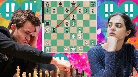 Creative Magnus Carlsen vs Tania Sachdev chess game 88