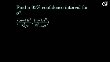 Confidence Intervals for One Population Variance
