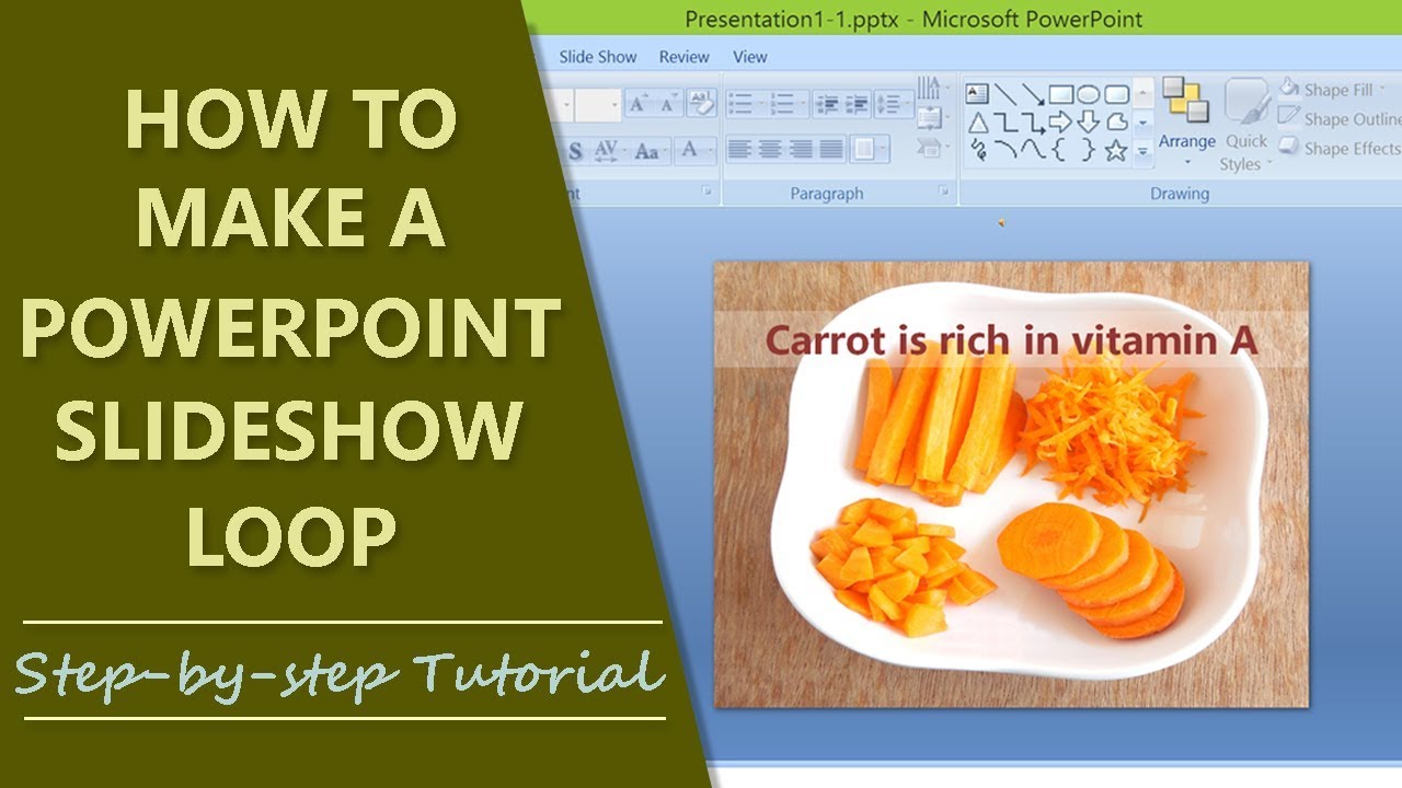 powerpoint make presentation loop