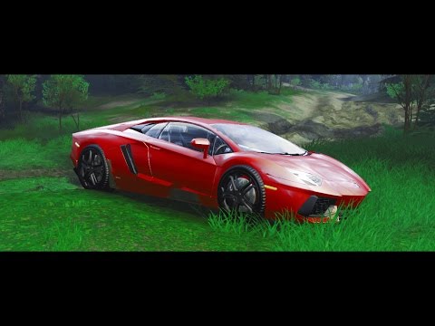 Видео: Безумный Lamborghini Aventador - Spintires