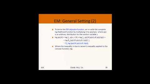 Lecture 20 - Expectation Maximization