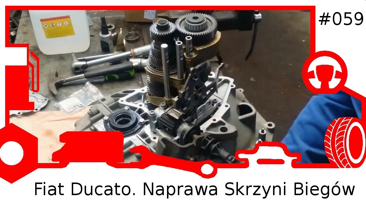 059 Fiat Ducato. Naprawa Skrzyni Biegów Gearbox Repair