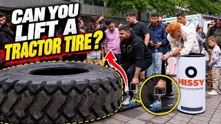 The Tractor Tire Lift Challenge 🛞 🚜